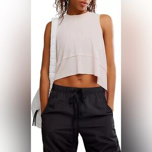 Free People Tempo UV Protection Tank Womens M Pink